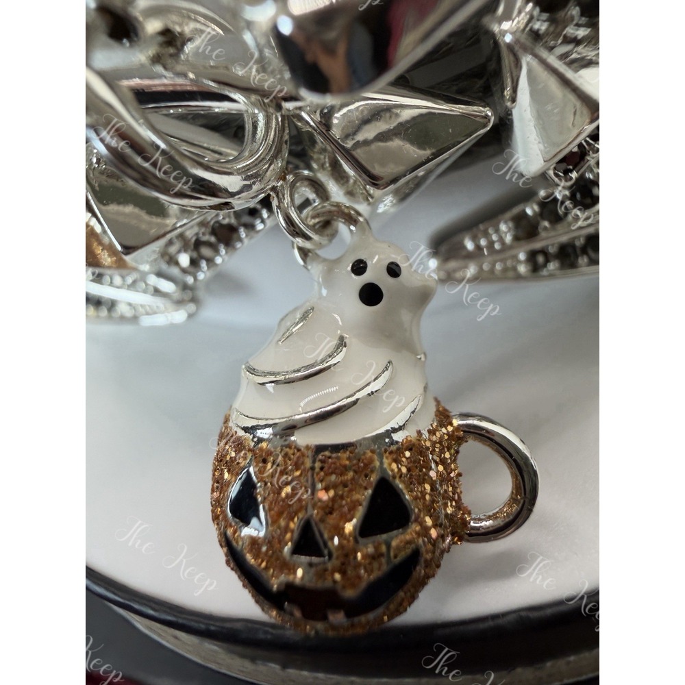 Bomb Party Halloween 26 Stack ST12673 Pumpkin Spice Sparkle Ghost Latte Bracelet - Picture 2 of 5